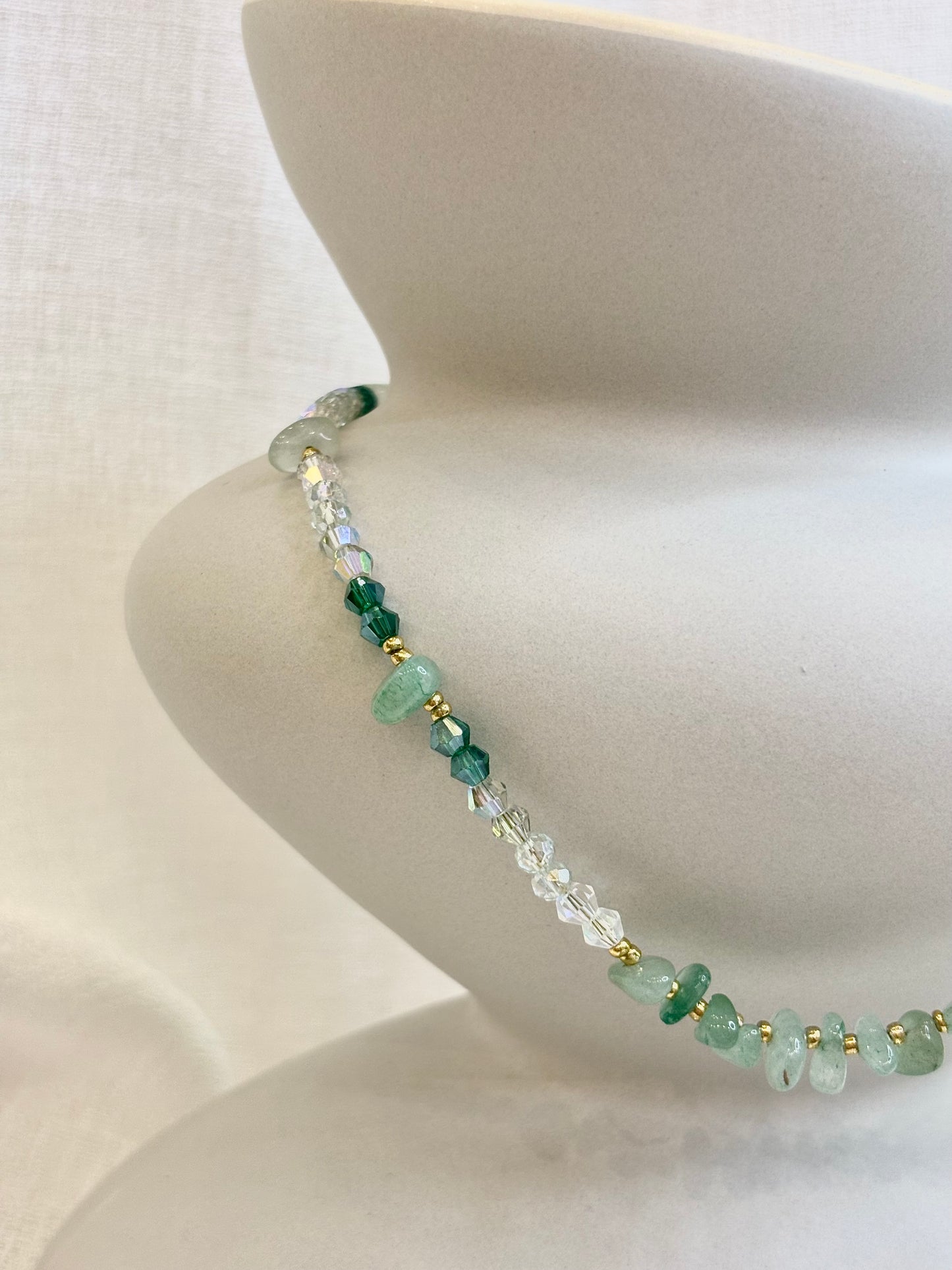 Qi Necklace - Sage Green