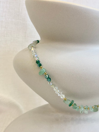 Qi Necklace - Sage Green