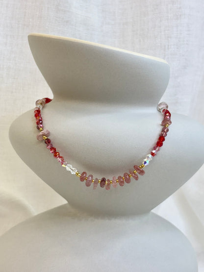 Qi Necklace - Ruby Red