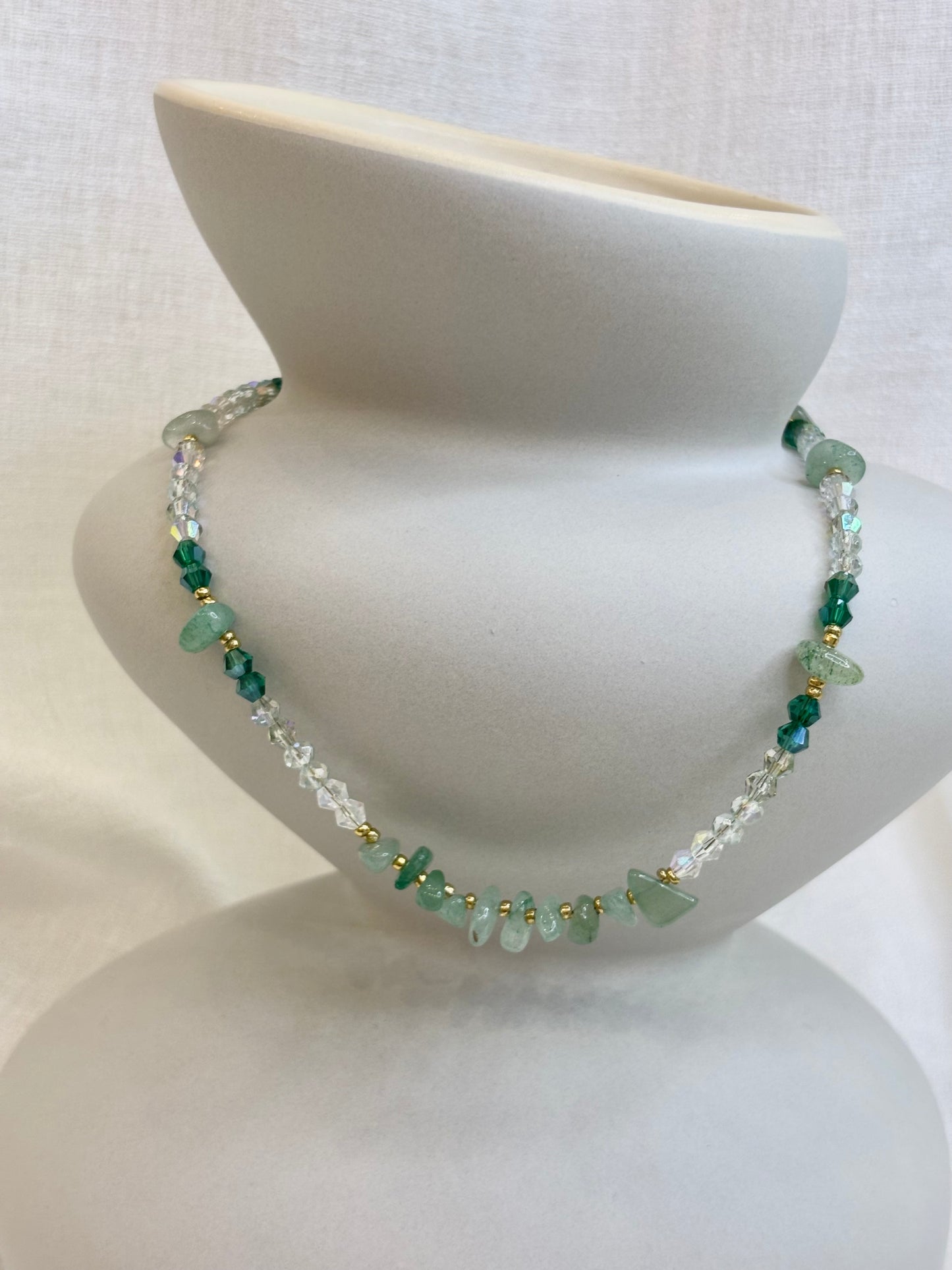 Qi Necklace - Sage Green