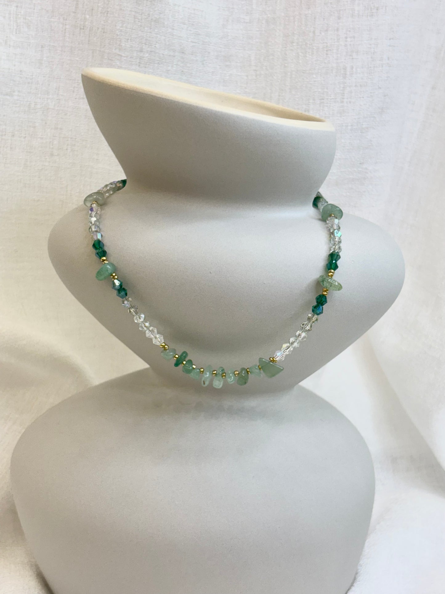 Qi Necklace - Sage Green