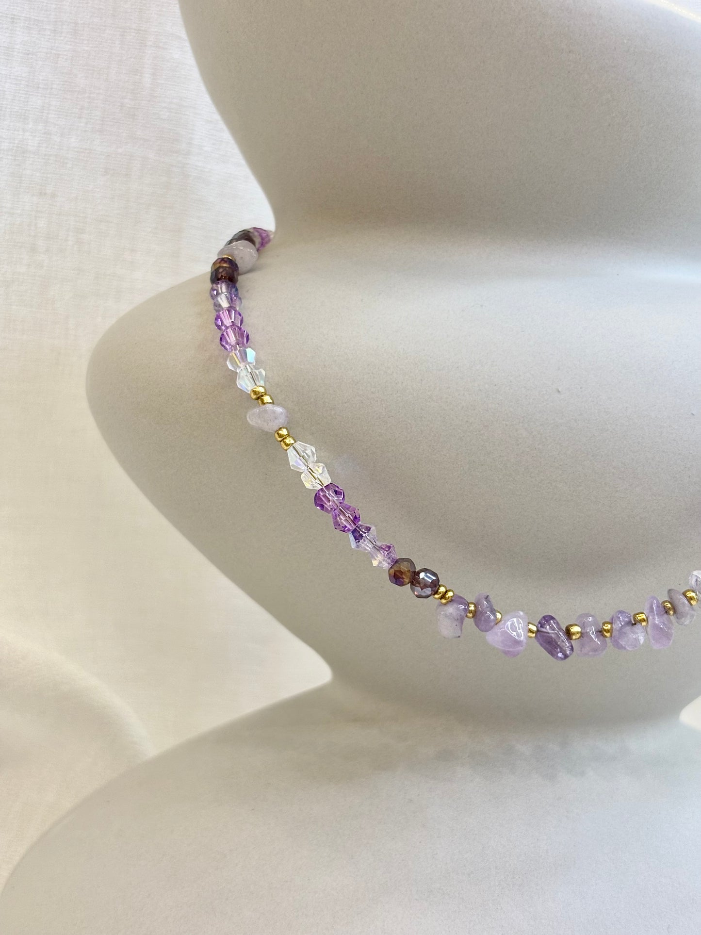 Qi Necklace - Amethyst Purple