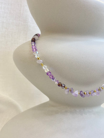 Qi Necklace - Amethyst Purple