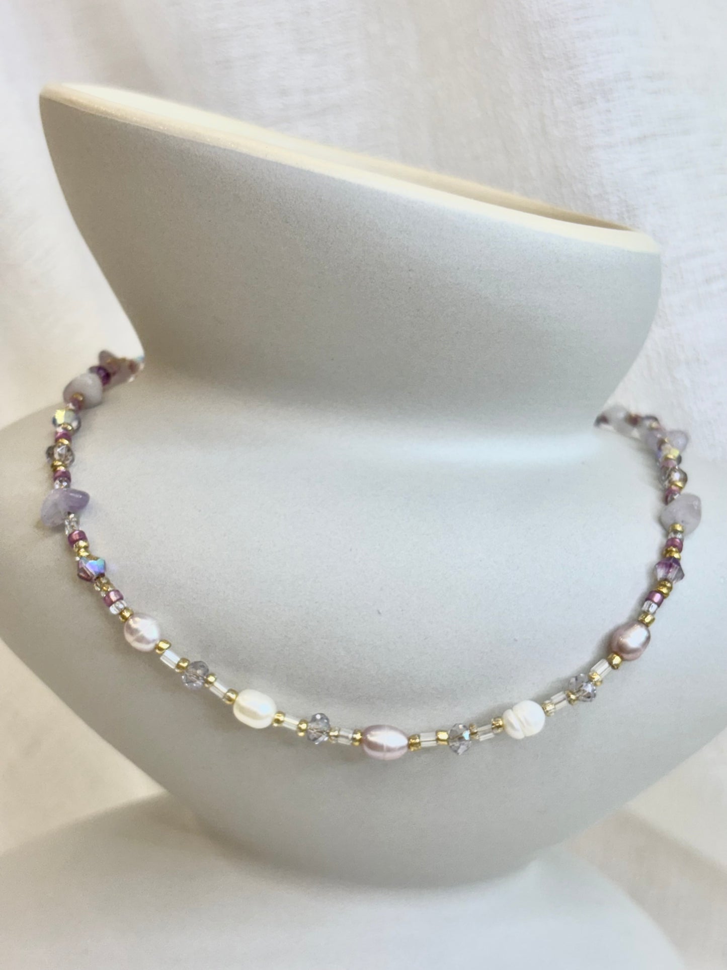 Romance Necklace - Amethyst Purple