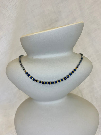 Dainty Design Choker - Midnight Blue