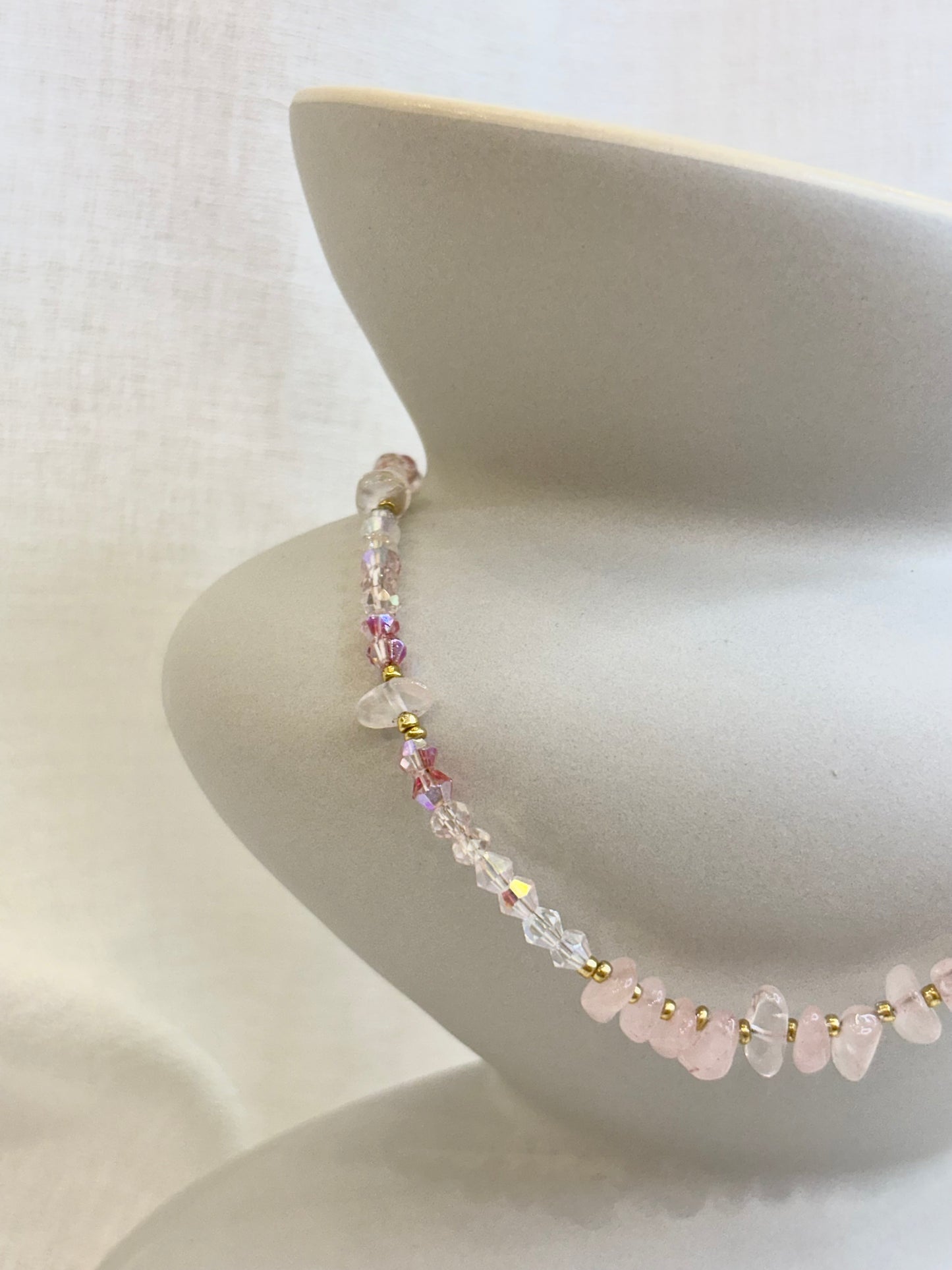Qi Necklace - Blush Pink