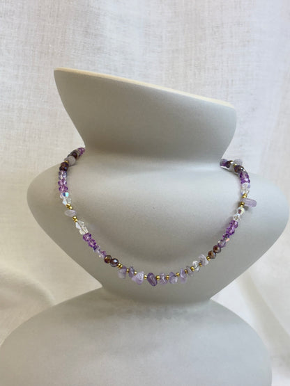 Qi Necklace - Amethyst Purple