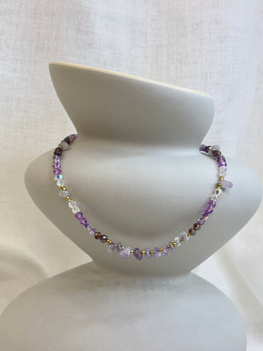Qi Necklace - Amethyst Purple