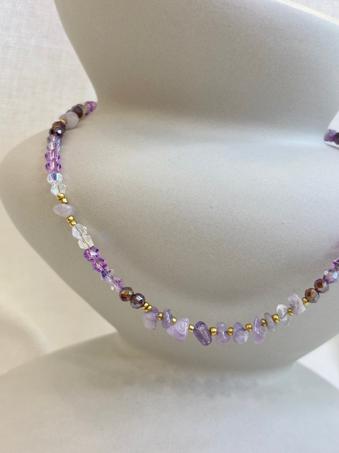 Qi Necklace - Amethyst Purple