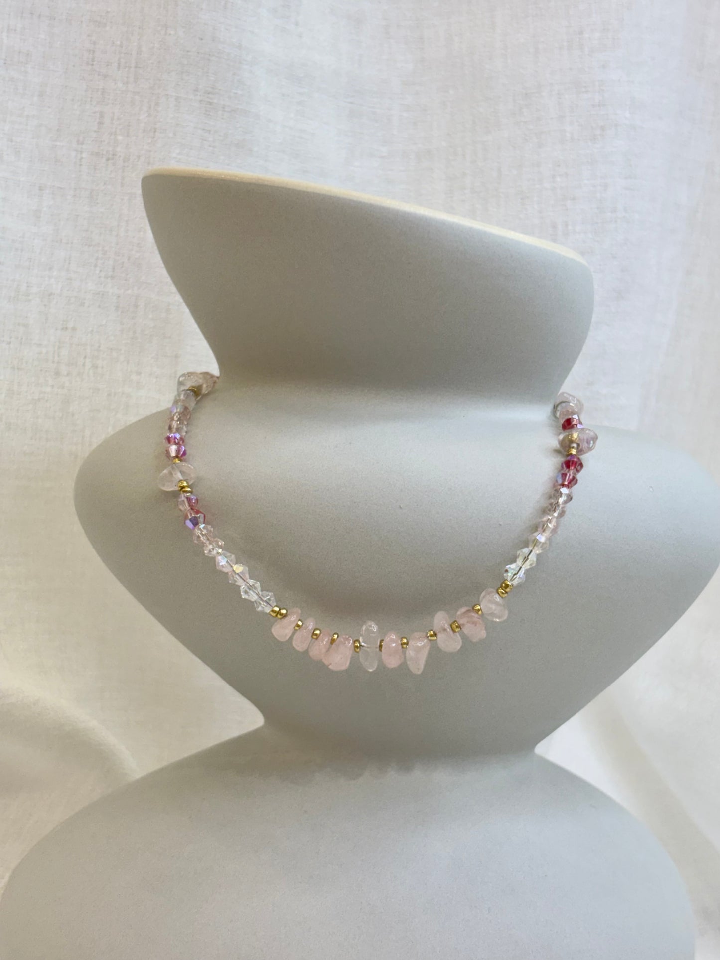 Qi Necklace - Blush Pink