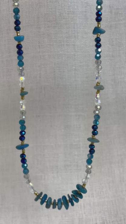 Qi Necklace - Turquoise Blue
