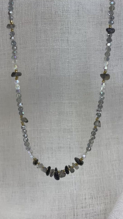 Qi Necklace - Graphite Grey