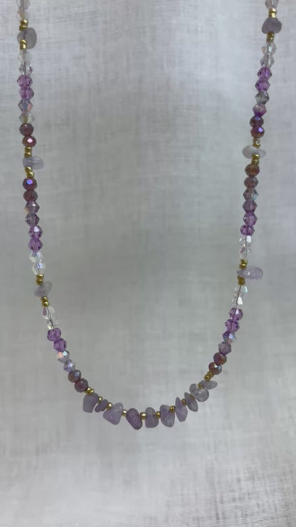 Qi Necklace - Amethyst Purple