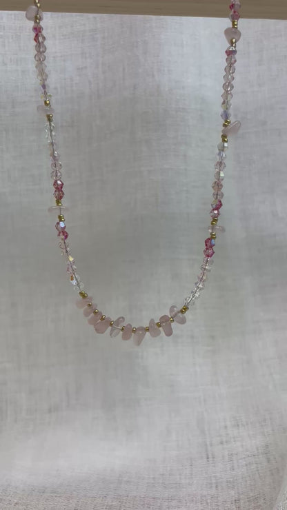 Qi Necklace - Blush Pink