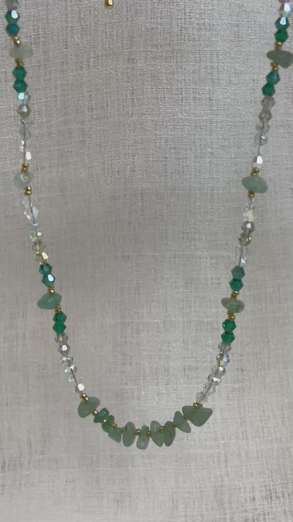 Qi Necklace - Sage Green